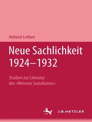 cover image of Neue Sachlichkeit 1924–1932